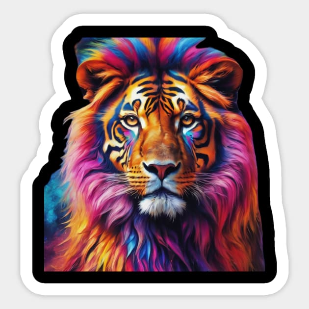 Lion watercolor design Sticker by nonagobich